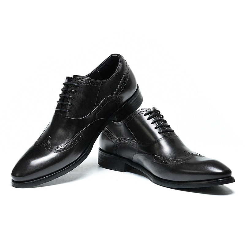 Men's Brogue Oxford Shoes Intricate Detailing