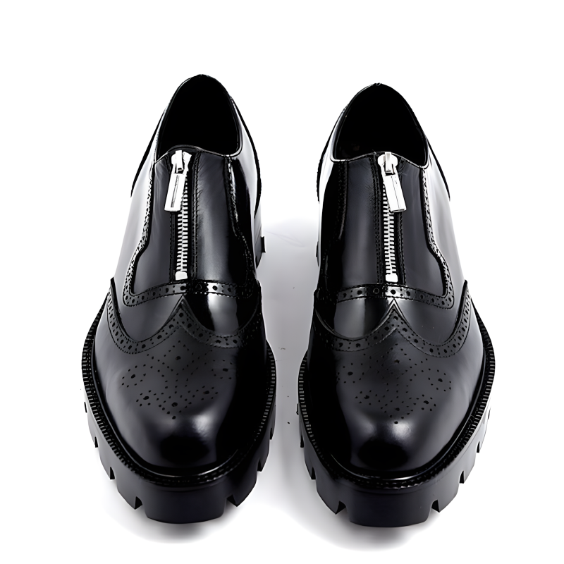 Men’s Oxford Shoes Wingtip Zipper