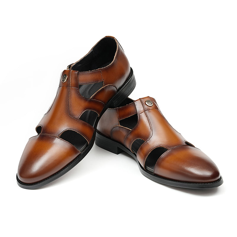 Men’s Roman Cutout Sandals Fisherman Shoes