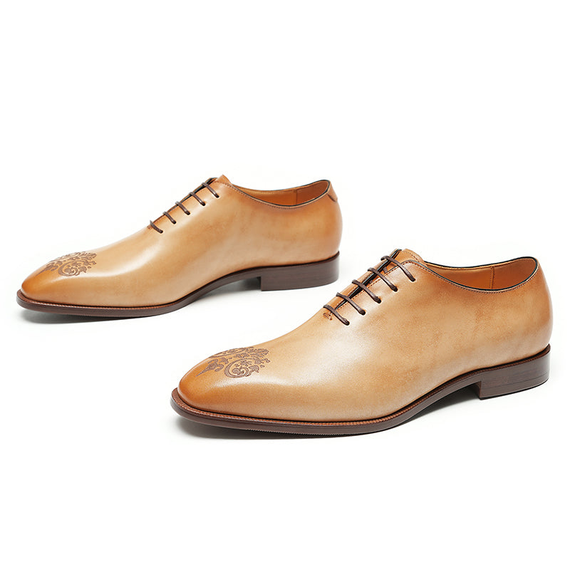 Men's Oxford Shoes - Artisan Toe Embroidery