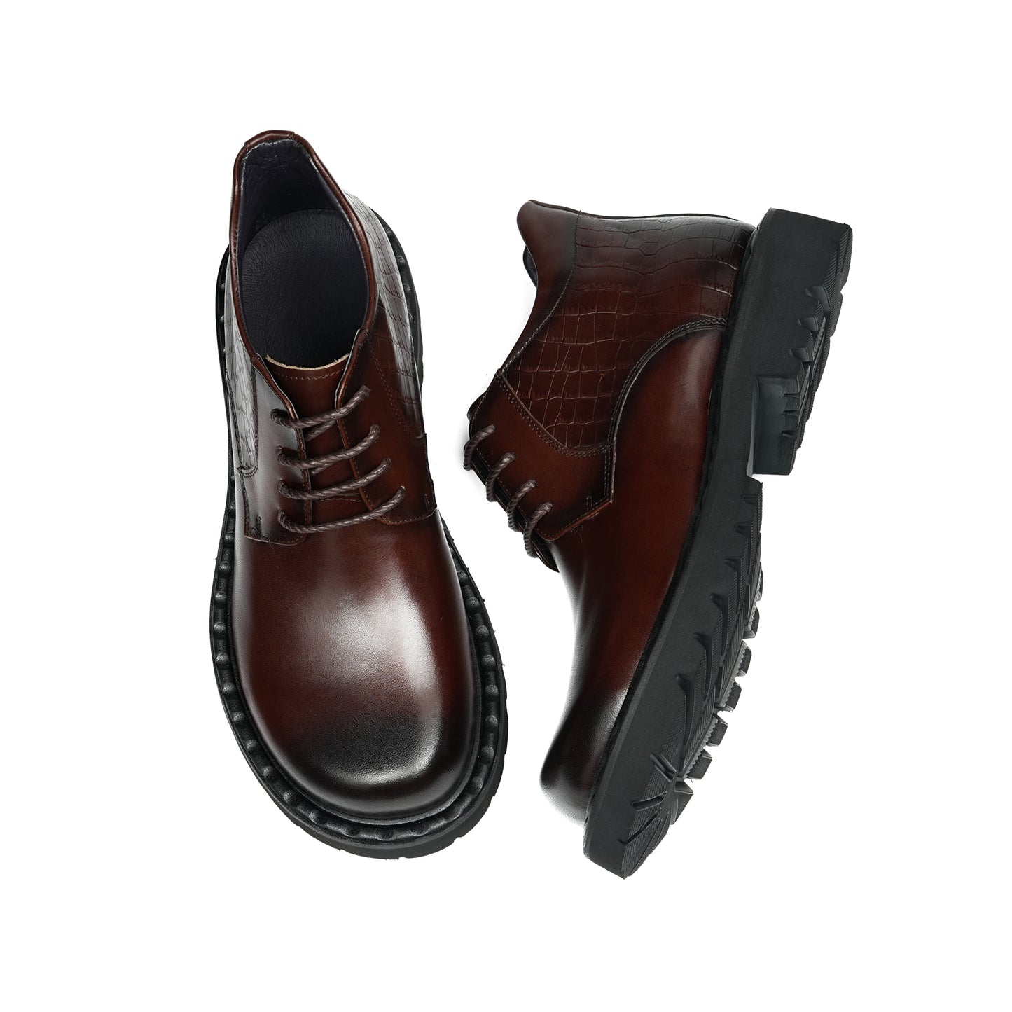 Men's Martin Boots Urban Rhythm: Textured Harmony & Bold Sole Composition