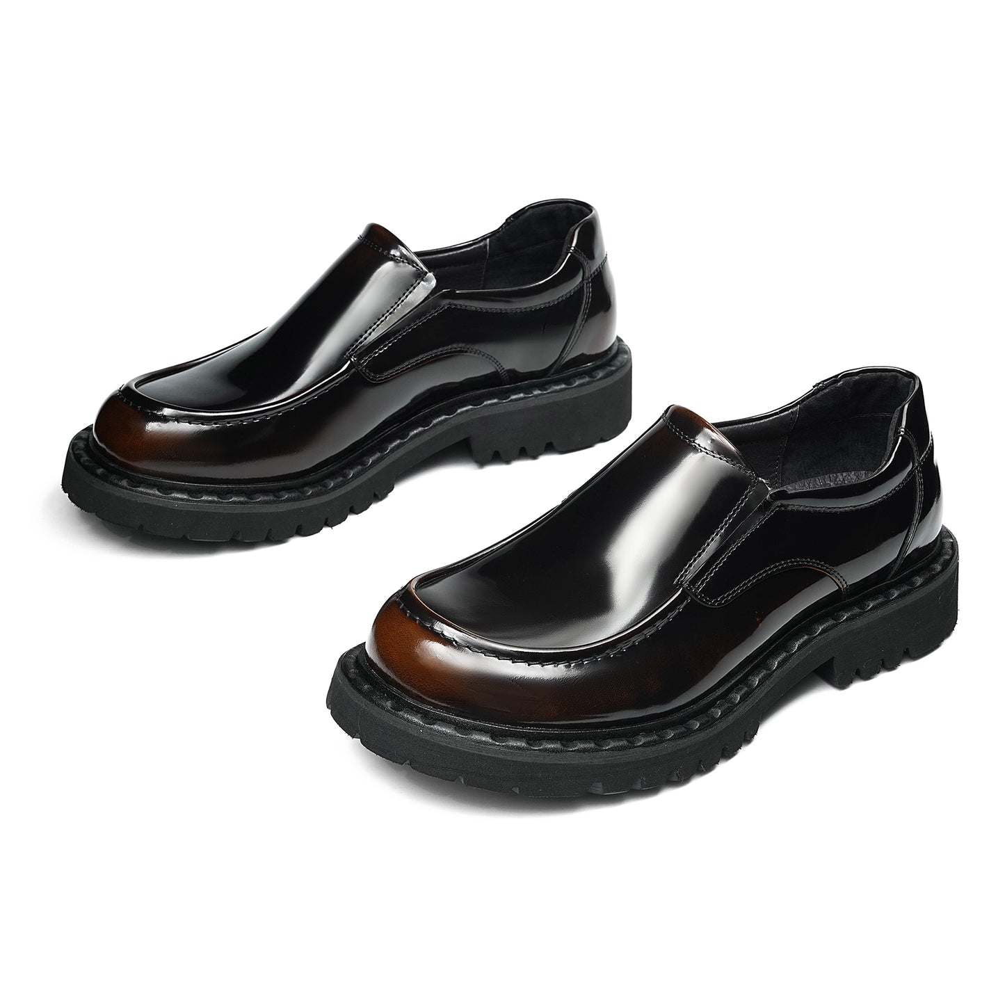 Men's Loafers: Sculpted Toe Design & Architectural Sole Definition