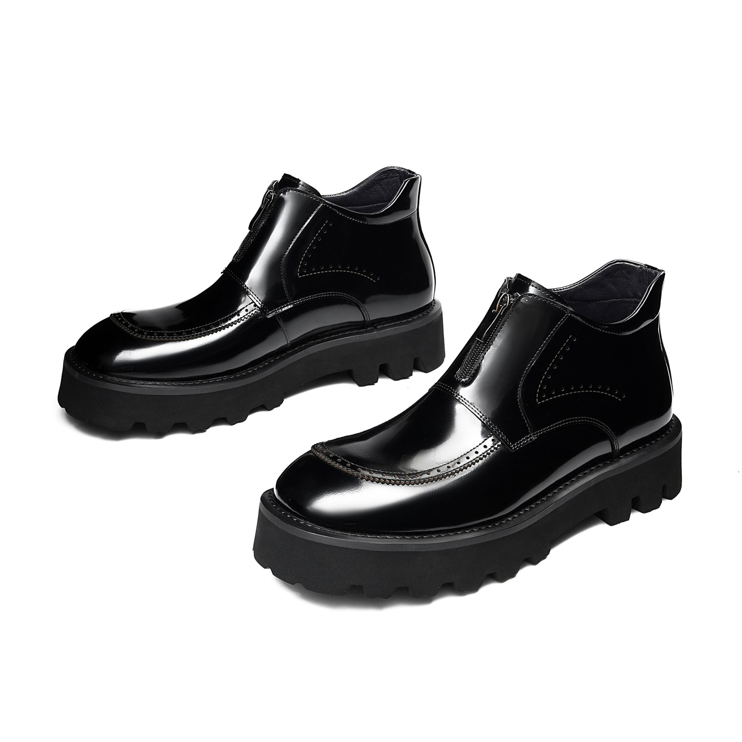 Men's Martin Boots: Front-Zip Narrative & Studio-Ready Polish