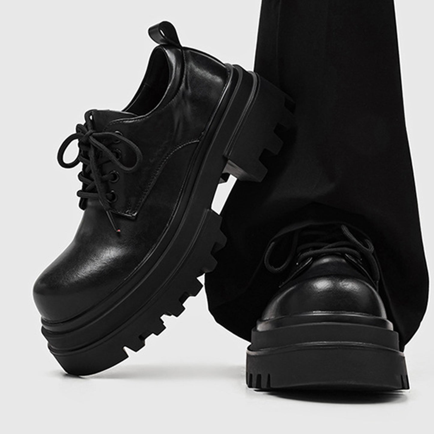 Men‘s Derby Shoes with Architectural Chunky Sole for Men