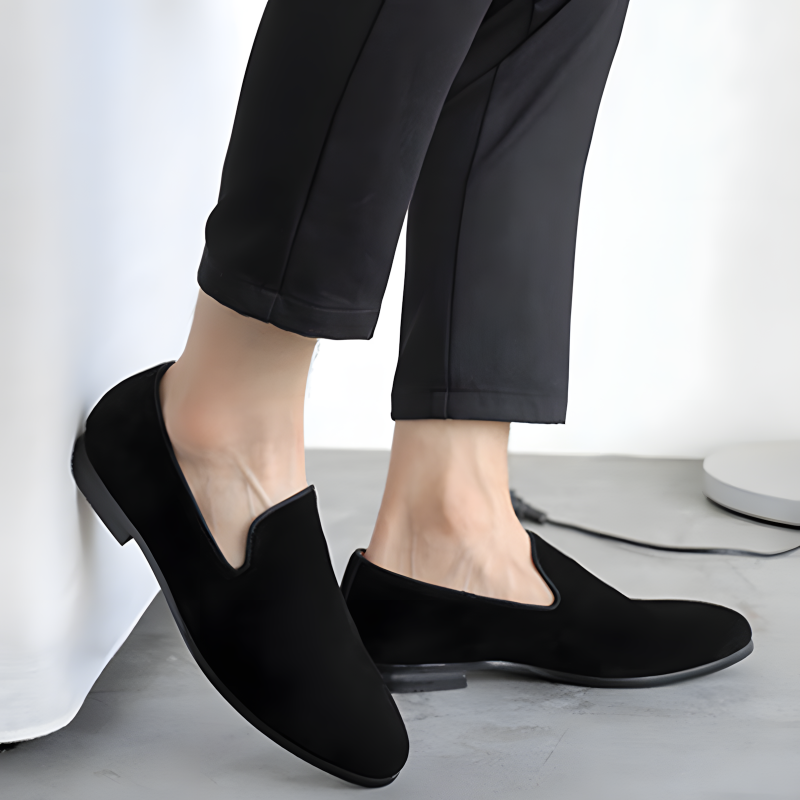 Men’s Suede Slip-On Loafers – Soft & Stylish Casual Dress Shoes