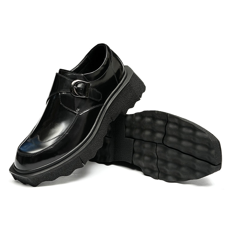Men's Monk Strap Dress Shoes Thick-Soled