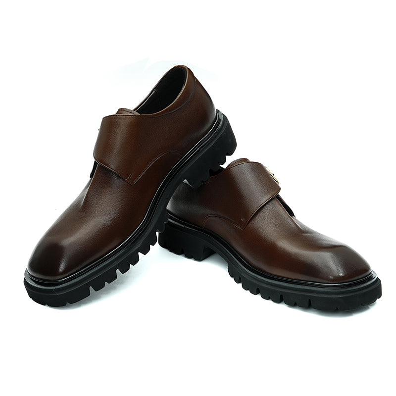Men's Square-Toe Monk Strap Shoes
