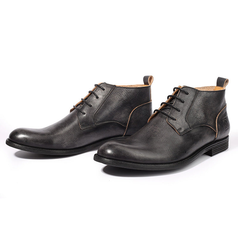 Heritage-Inspired Martin Boots: Time-Worn Patina & Classic Stitching Details