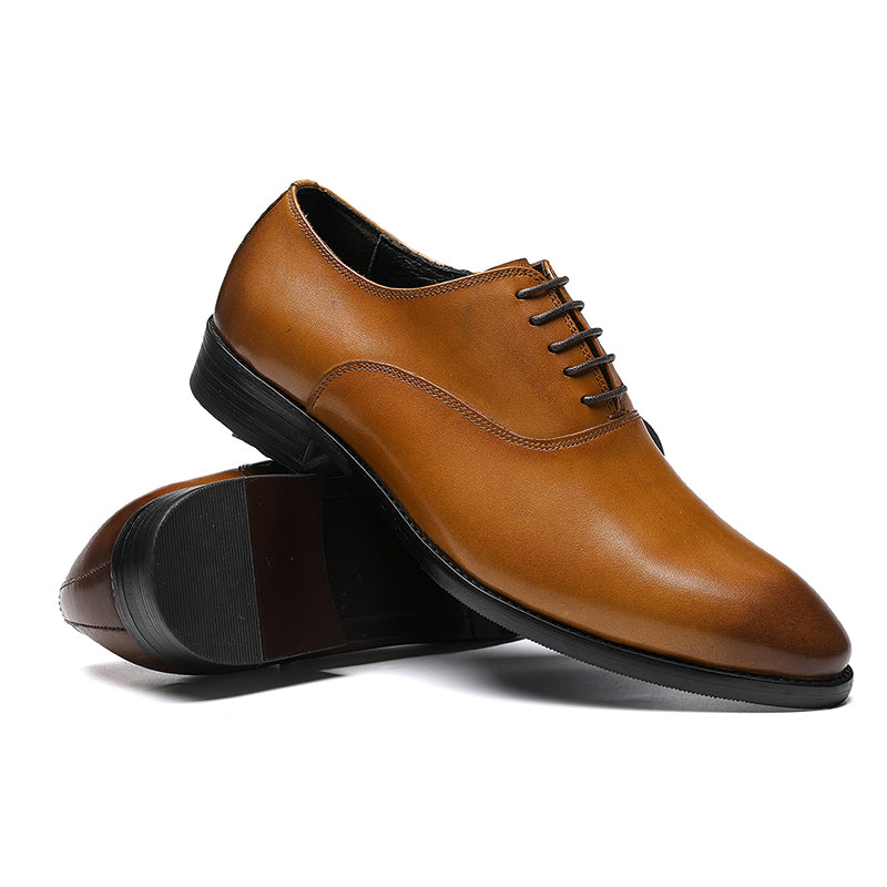 Men's Classic Oxford Shoes Precision Stitching Breathable Comfort