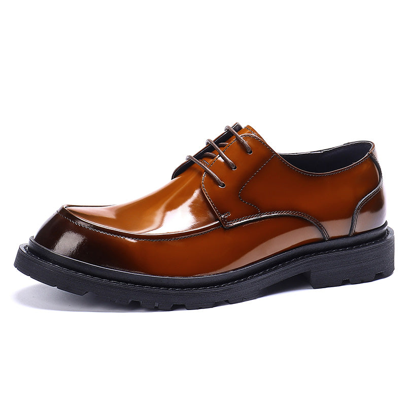 Men's Derby Shoes Glossy Dress Shoes