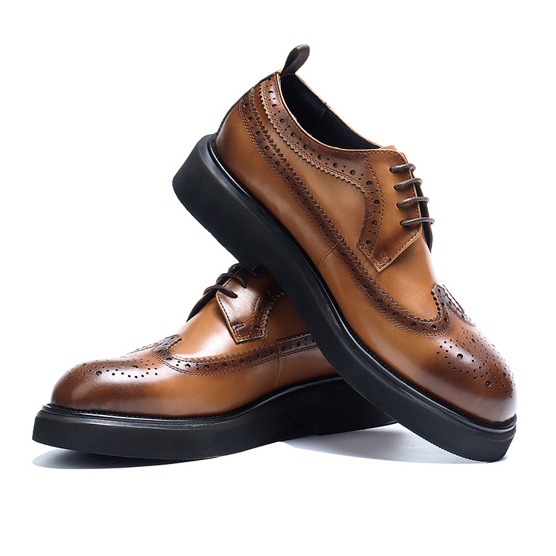 Men's Brogue Derby Dress Shoes