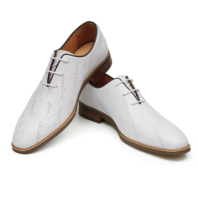 Men's Oxfords Shoes Handwritten Dress Shoes