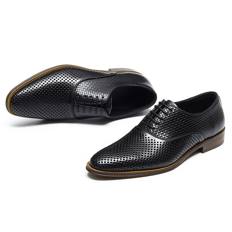 Men's Perforated Oxford Shoes Breathable Mesh