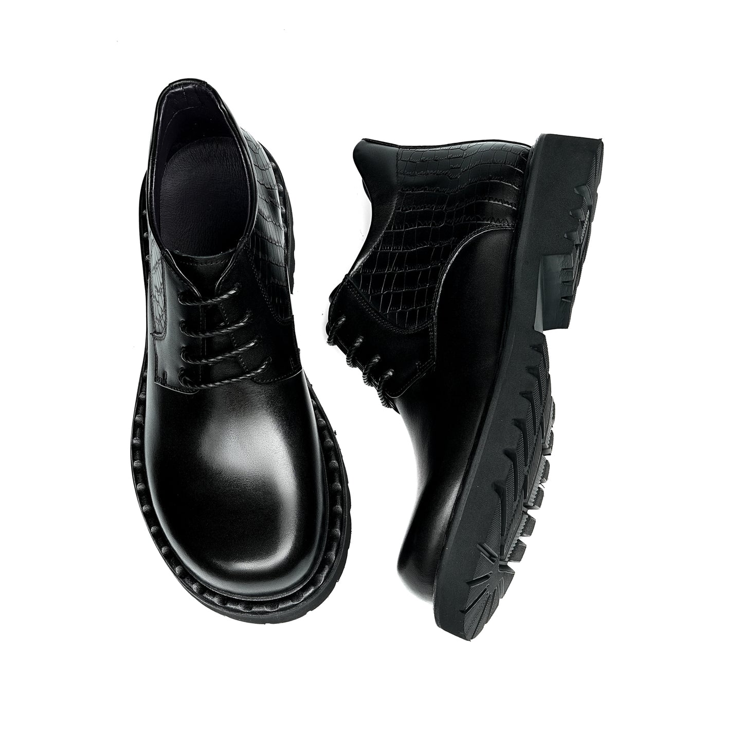 Men's Martin Boots Urban Rhythm: Textured Harmony & Bold Sole Composition