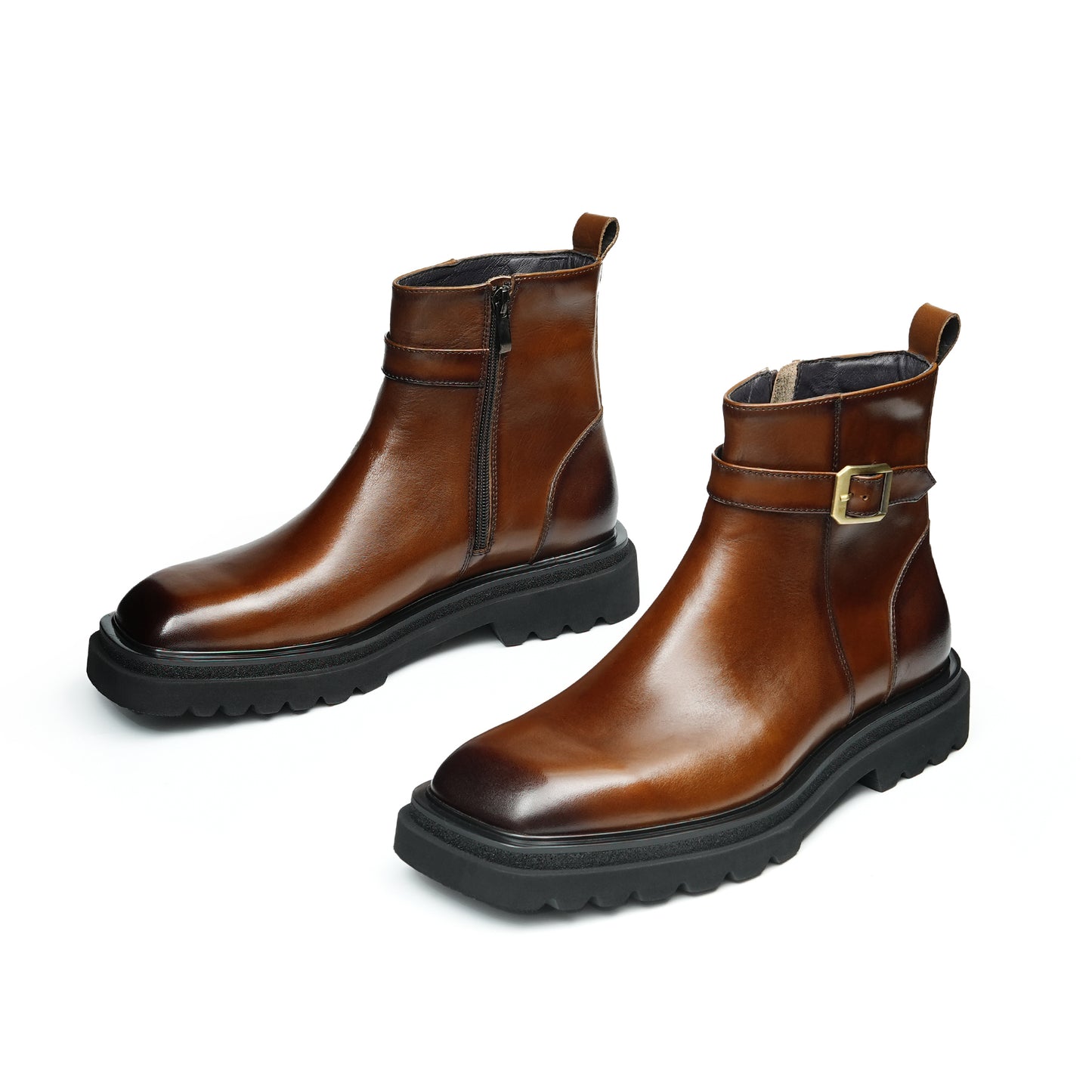 Men's Chelsea Boots: Supple Lining & Side-Zip Access in Durable Leather