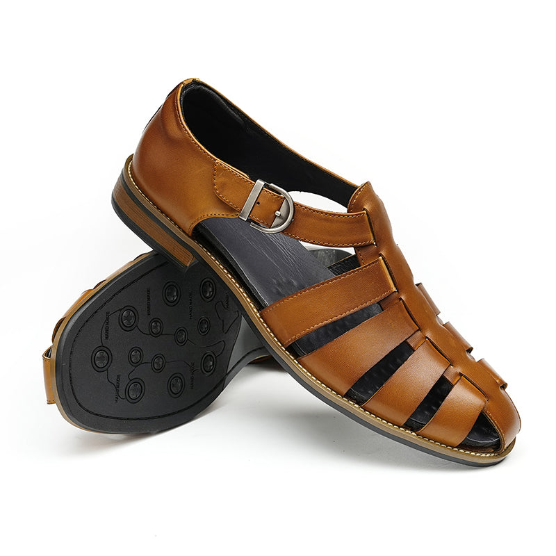 Classic Men’s Leather Fisherman Dress Sandals