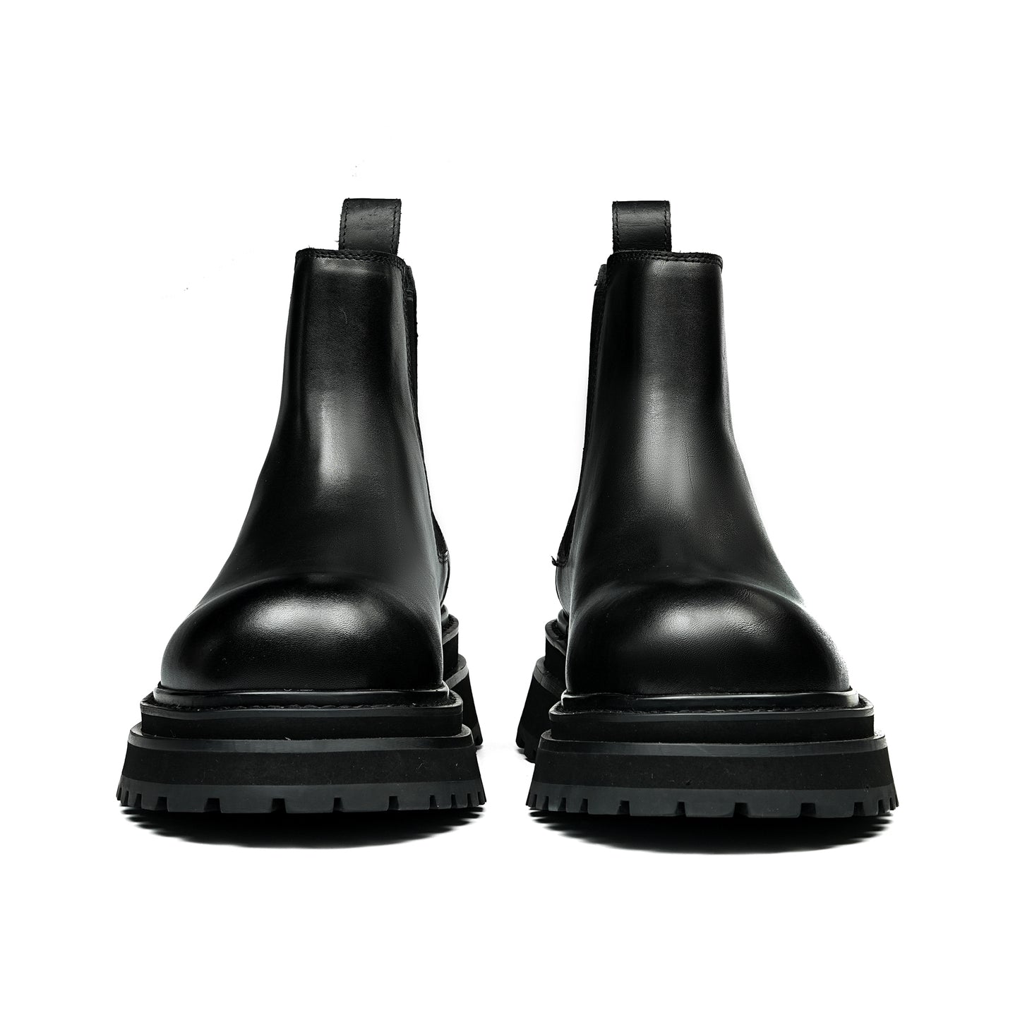 Men's Urban Sculpture Chelsea Boots: Architectural Sole & Streamlined Silhouette