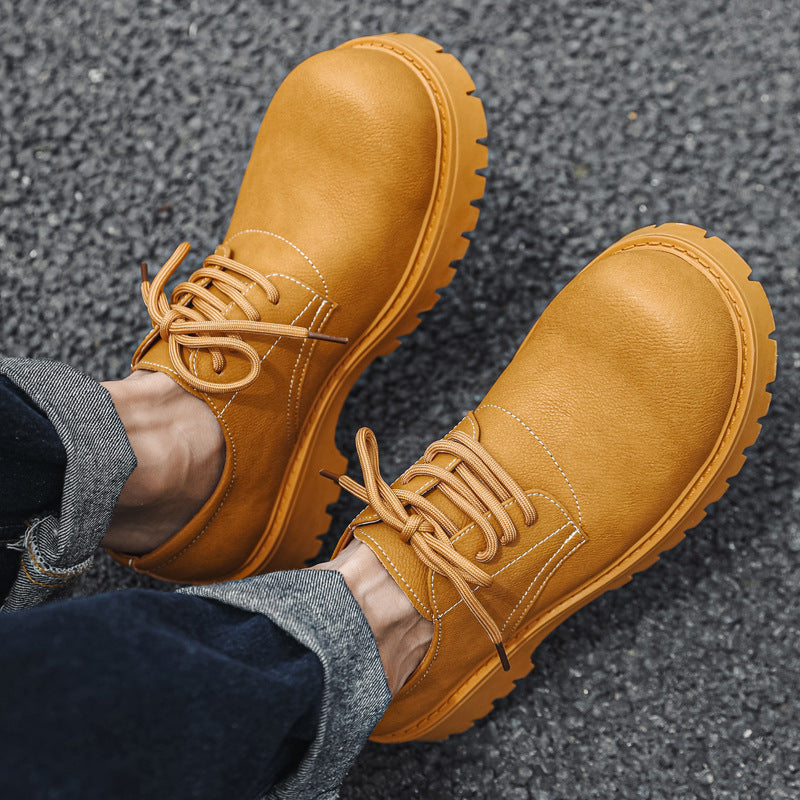 Men's Ankle Martin Boots: Sculptural Presence & Urban-Adaptive Foundation