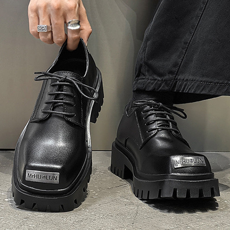 Men's Derby Shoes: Architectural Toe Detail & Elevated Comfort Foundation