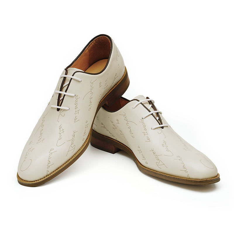 Men's Oxfords Shoes Handwritten Dress Shoes