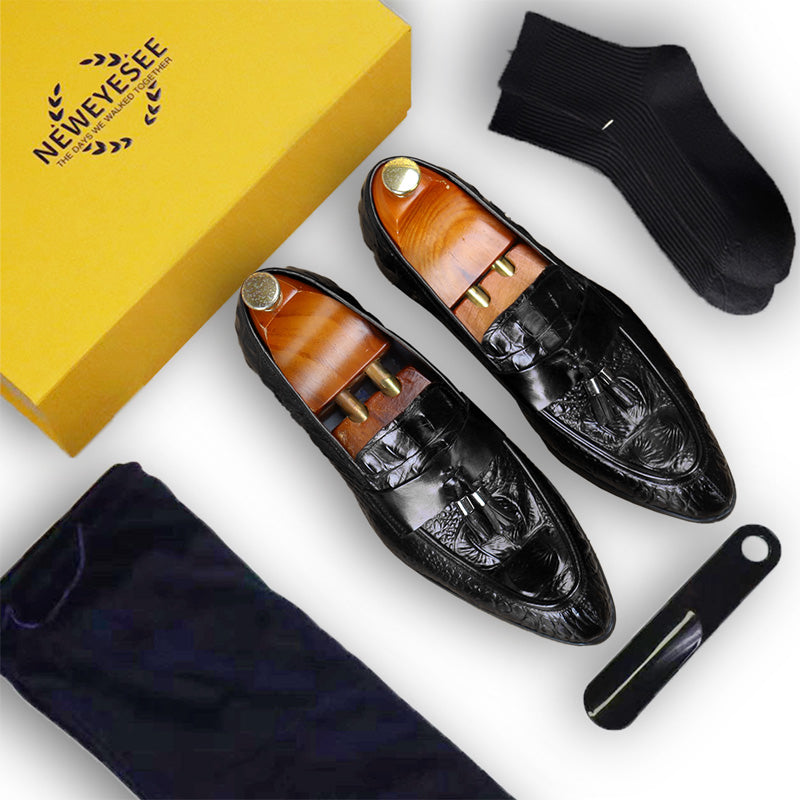 Handcrafted Men's Tassels Loafers