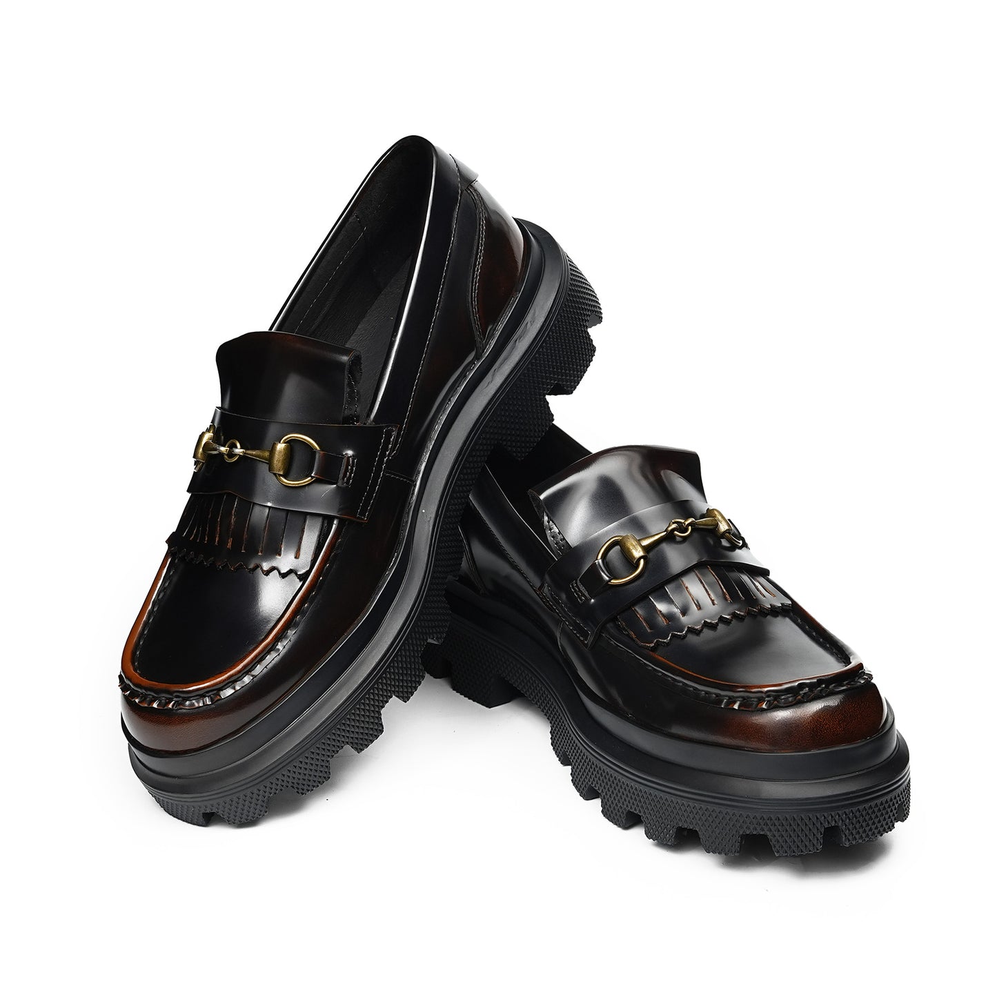 Men's Horsebit Loafers: Platform Sole & Timeless Hardware Detailing