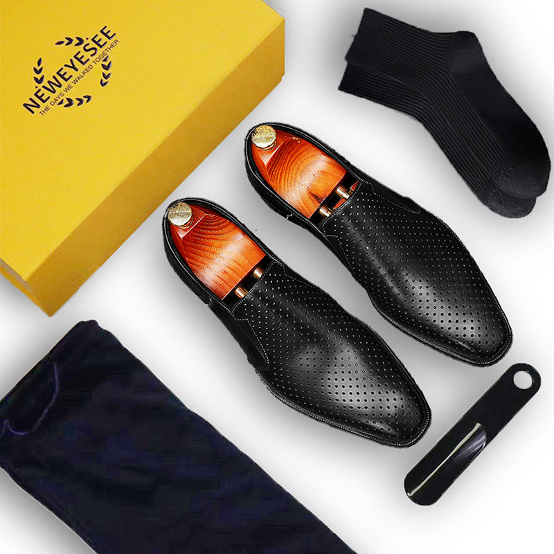 Men's Leather Loafers Breathable All-Day Comfort