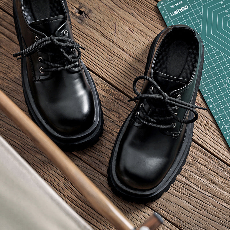 Men's Elevated Derby Shoes: Architectural Design & Metropolitan-Ready Versatility