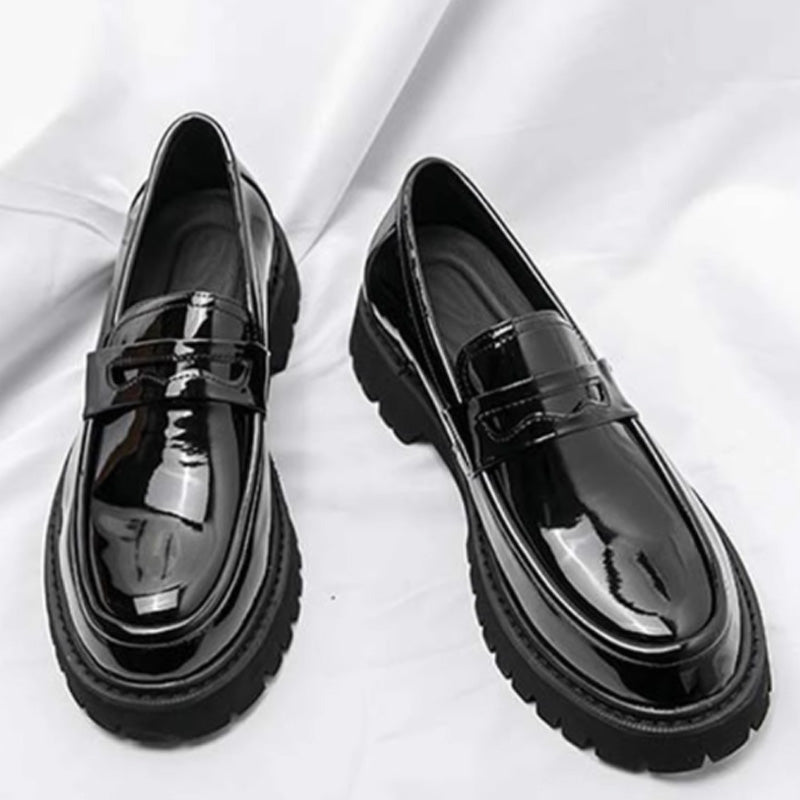 Architectural Men's Loafers: Sculptural Sole & Refined Strap Detailing