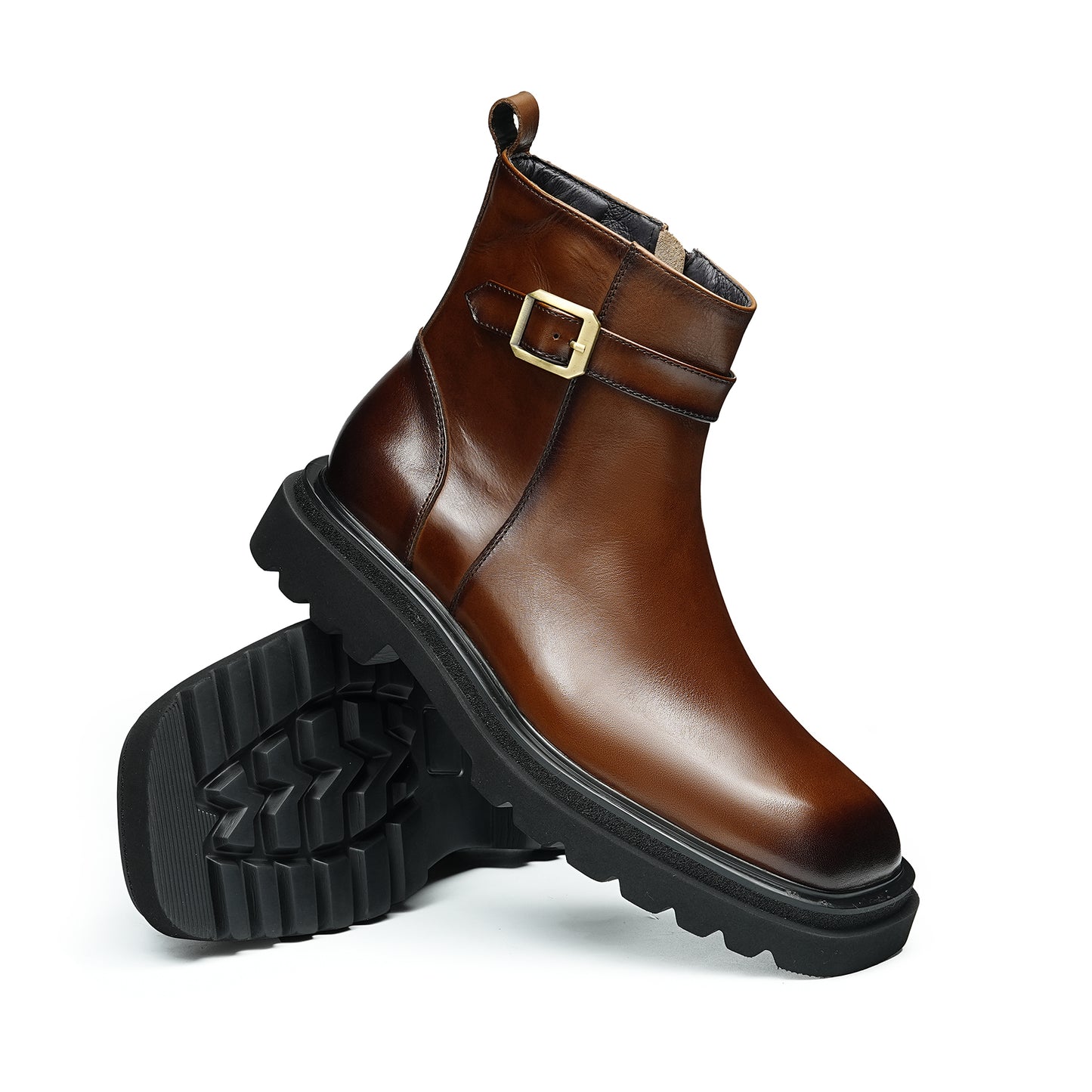 Men's Chelsea Boots: Supple Lining & Side-Zip Access in Durable Leather