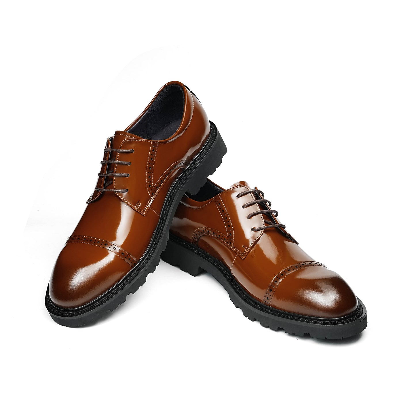 Men's Cap Toe Derby: Artisan Stitching & All-Terrain Assurance