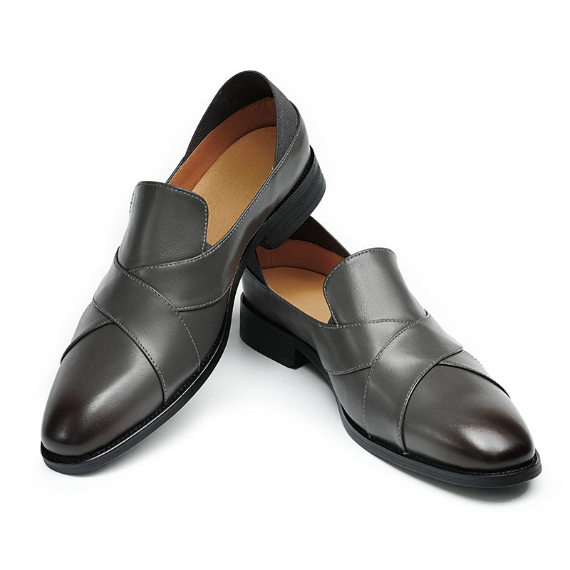 Men’s Loafers with Sleek Crossover Design