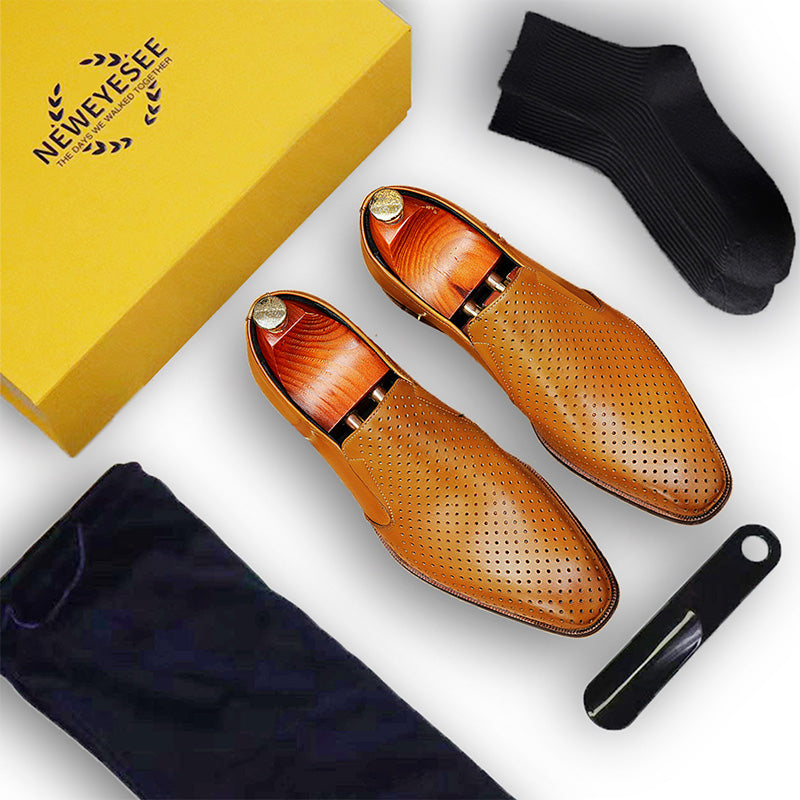 Men's Leather Loafers Breathable All-Day Comfort