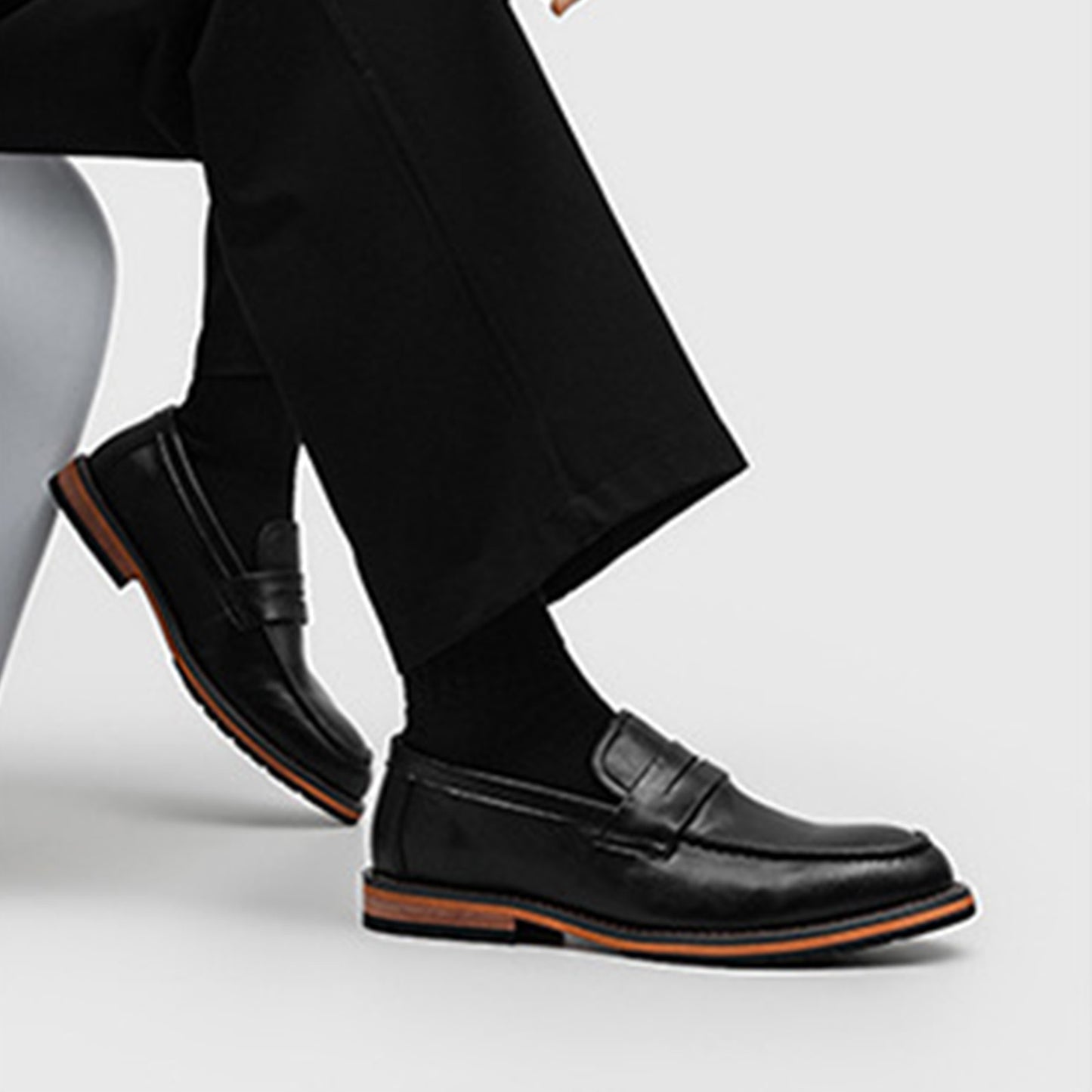 Classic Men's Loafer with Signature Strap Design