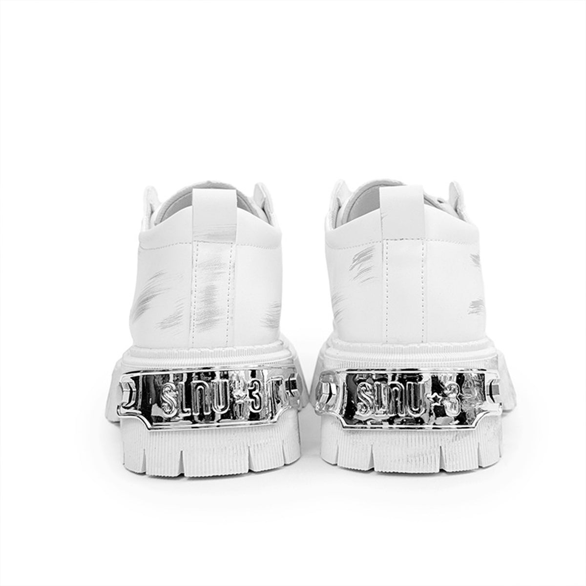 Men's Chunky Platform Derby Shoes | with Metallic Studs