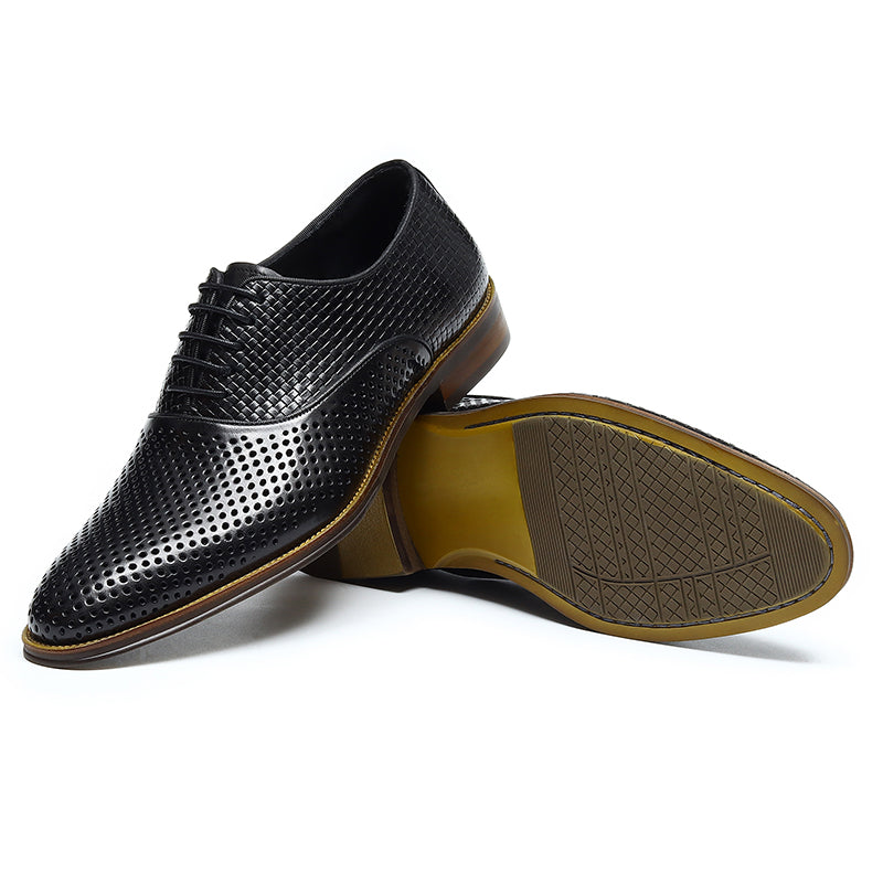 Men's Perforated Oxford Shoes Breathable Mesh
