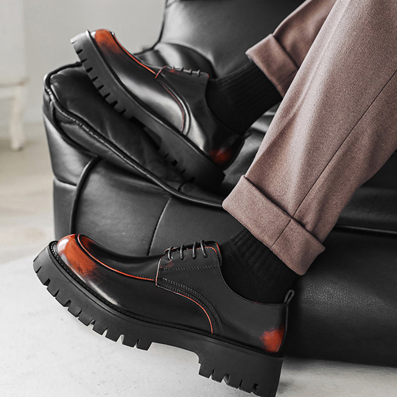 chunky men dress shoes Durable And Stylish: British Style Work Man Dress Shoes