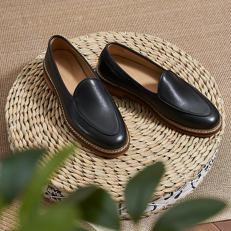 Men's Slip-On Loafers: Artisan Stitching & Layered Sole Architecture