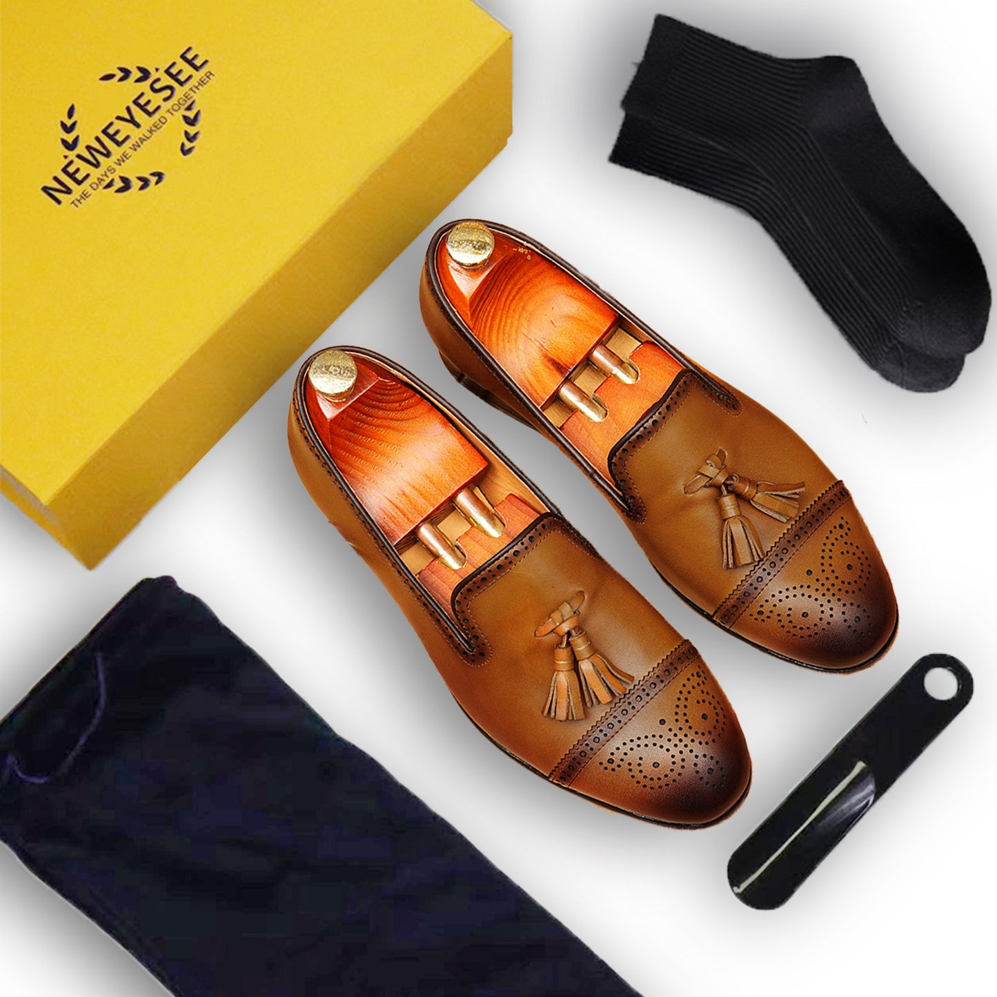 Men's Loafers - Elegant Tassel & Brogue Design for Formal & Casual