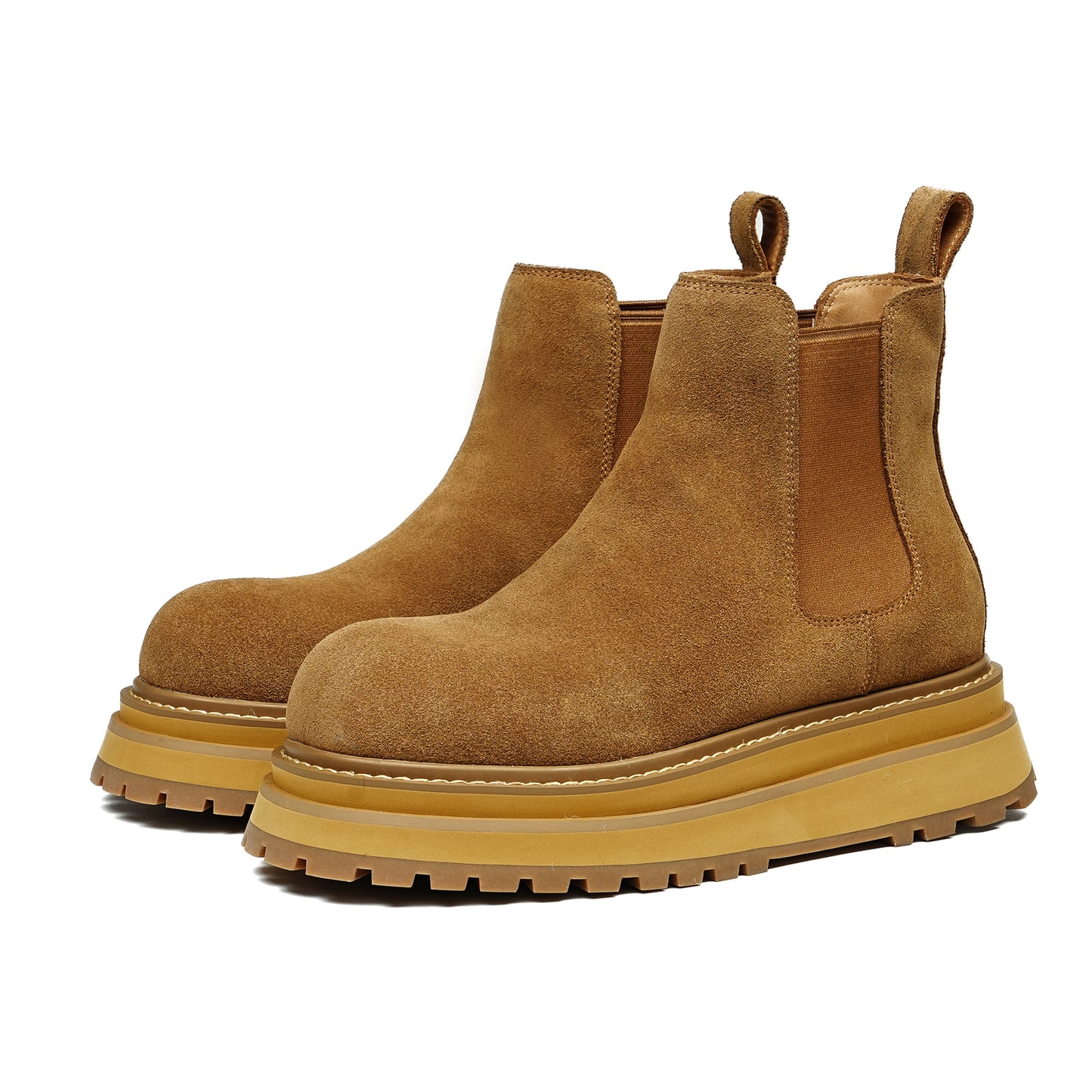 Men's Urban Sculpture Chelsea Boots: Architectural Sole & Streamlined Silhouette