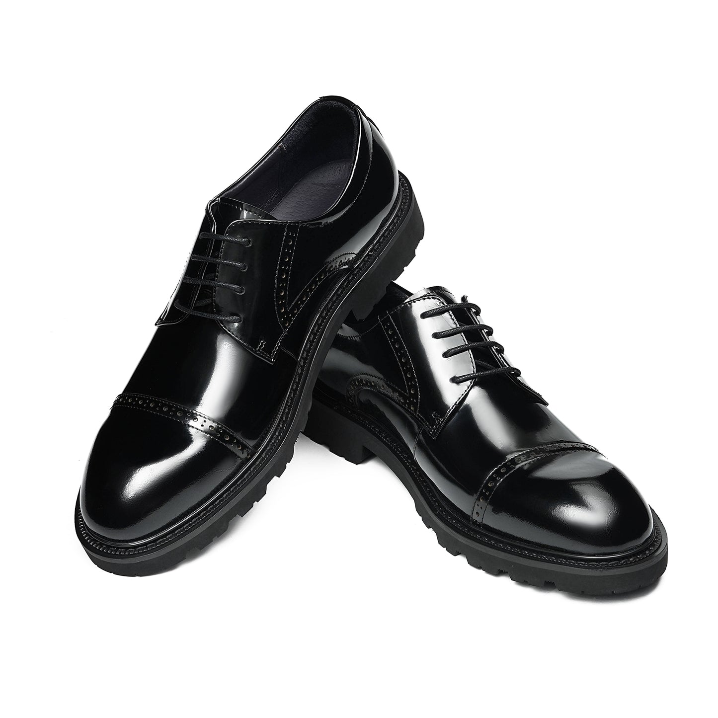 Men's Cap Toe Derby: Artisan Stitching & All-Terrain Assurance