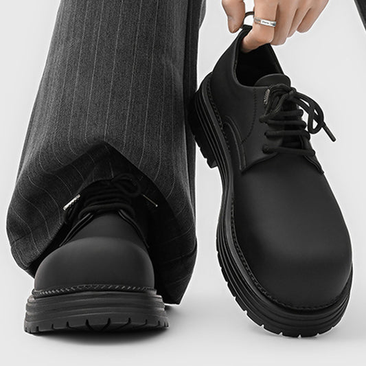 Men's Derby Shoes Chunky Sole with a Modern Rounded Toe