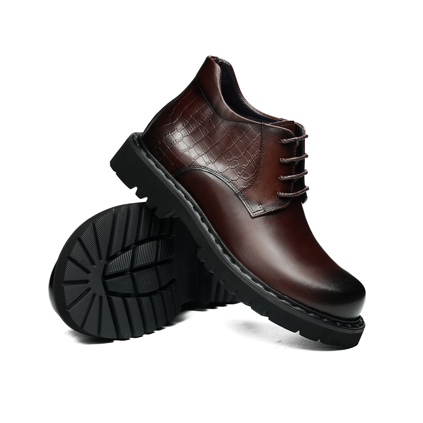 Men's Martin Boots Urban Rhythm: Textured Harmony & Bold Sole Composition