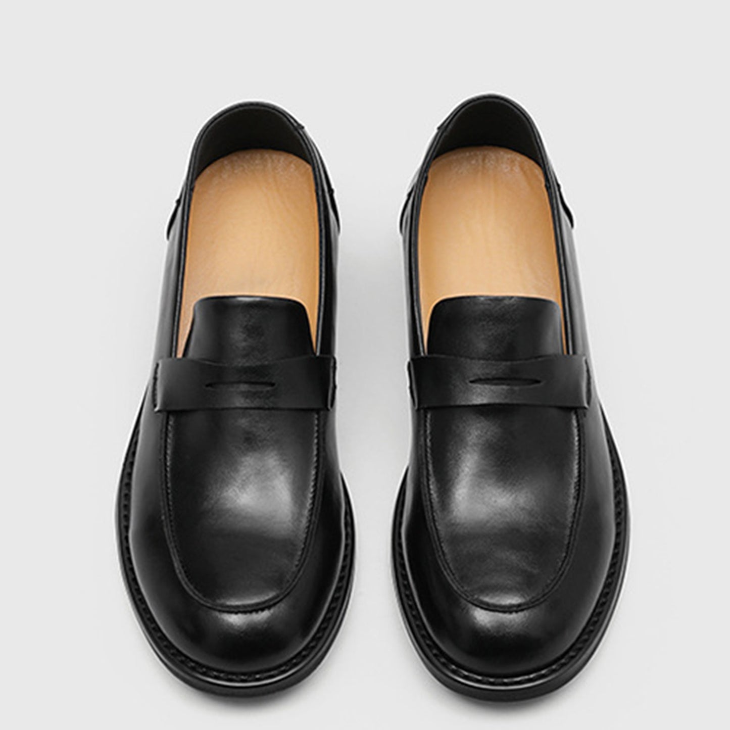 Slip-On Men's Loafers with a Defining Strap Detail