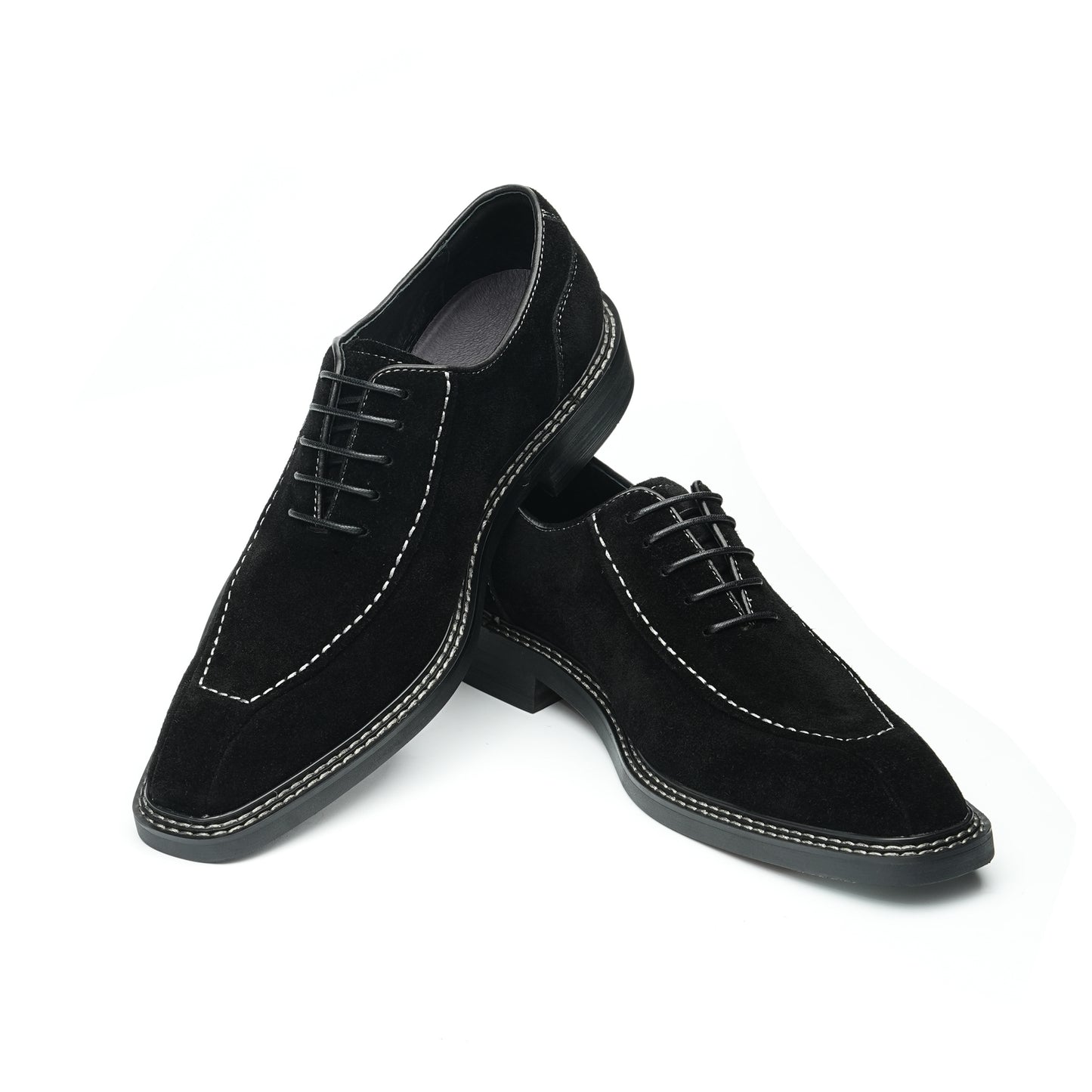 Men's Suede Oxford Shoes: Breathable Comfort & Refined Stitching Detailing