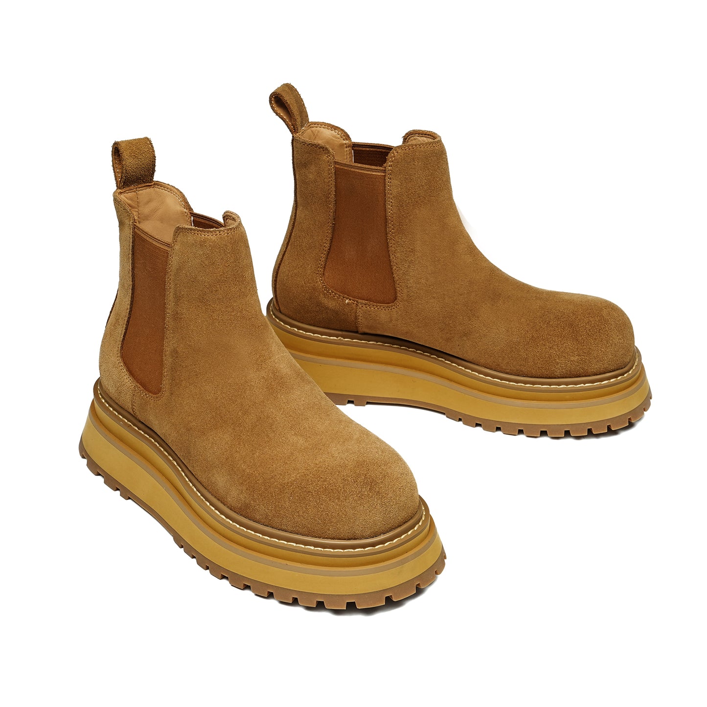 Men's Urban Sculpture Chelsea Boots: Architectural Sole & Streamlined Silhouette