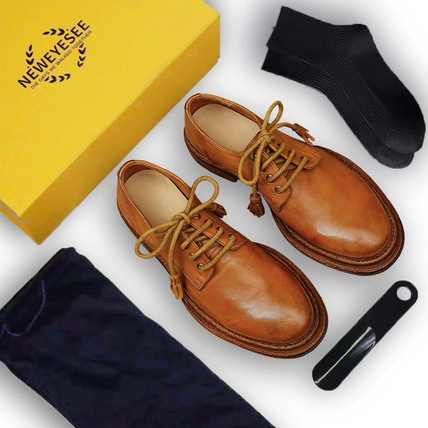 Men's Derby Shoes Goodyear Welt Horsehide