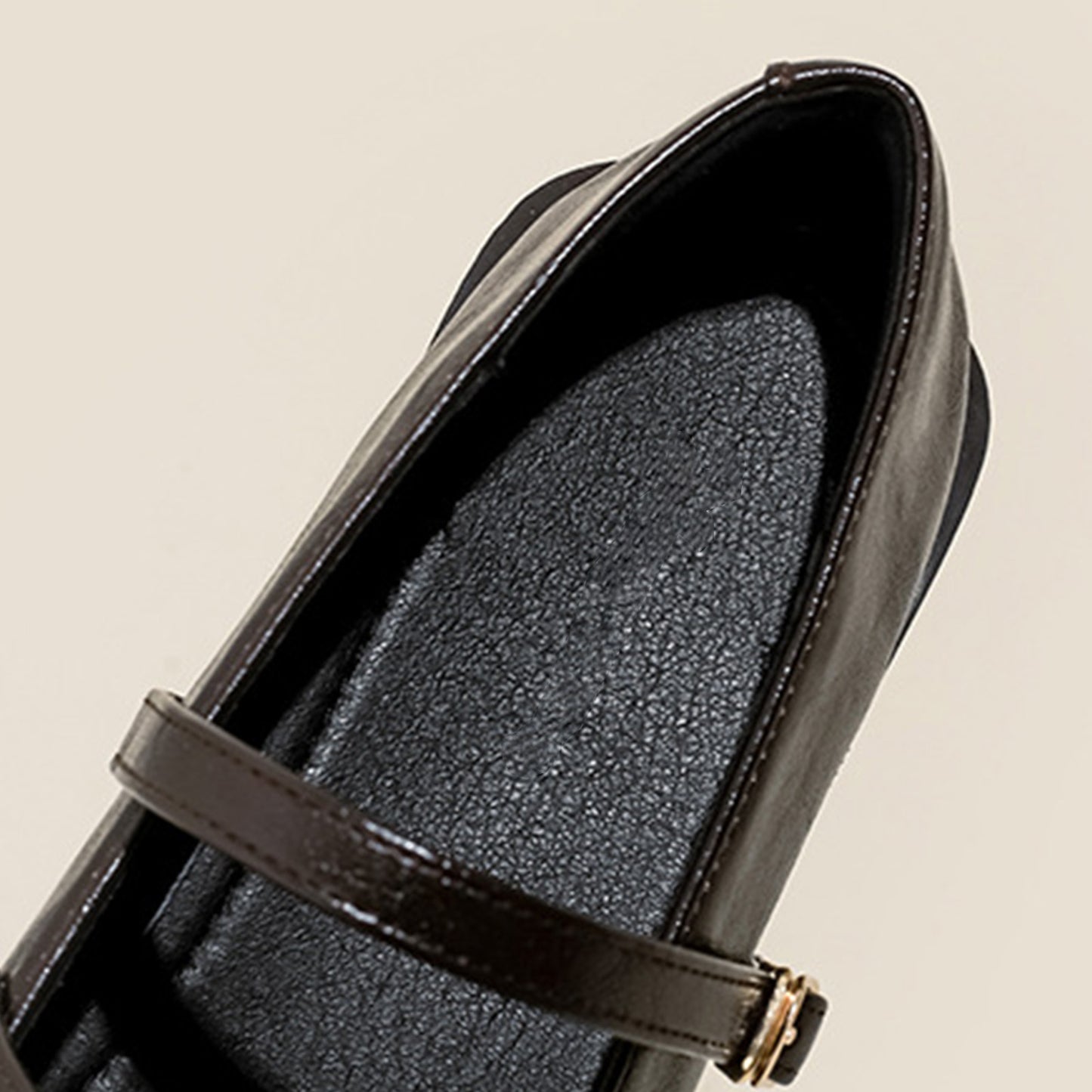 Women's Loafers with Flats with Embellished Straps & Square Toe