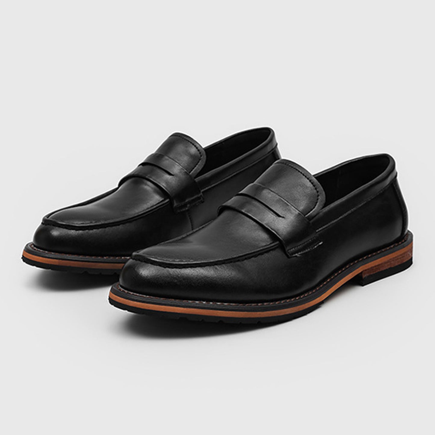 Classic Men's Loafer with Signature Strap Design