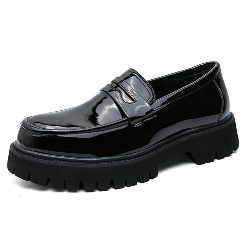 Architectural Men's Loafers: Sculptural Sole & Refined Strap Detailing